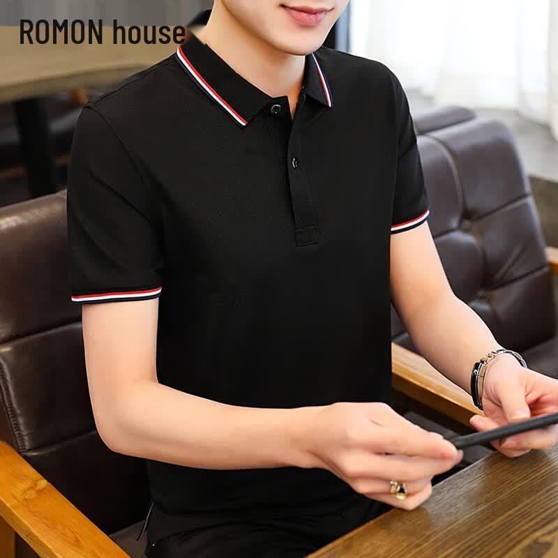 ROMON Men s Cool-Touch Blend Polo Shirt M