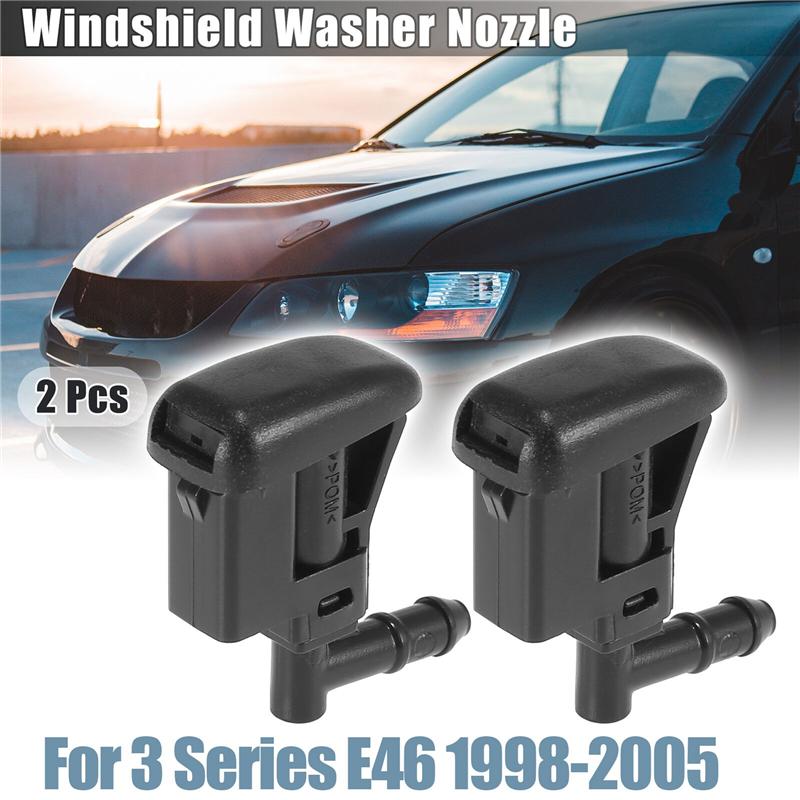 Precise 1 Pair For -BMW 3 Series E46 1998-2005 Windshield Washer Sprayer Nozzle Jet Front Window New 61667056732