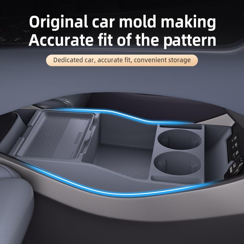 For BYD Seal 06 GT 2025 Storage Box Center Armrest Hidden Box Cup Holder Organizer Interior Accessories