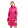 Women's Long Hooded Puffer Down Jacket - Ultra-Light Style