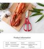 Tijeras Multifunción Desmontables para Langosta y Cangrejo de Acero Inoxidable 2Cr14 - Herramienta Manual de Cocina para Mariscos