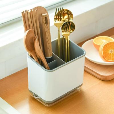 Multifunktionell skedgaffel Ätpinne förvaringslåda Fat Ätpinne gaffel Bestick förvaringsställ Organizer för kök