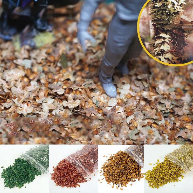 Leaves Static Model DIY Miniature Leaf 35ml Micro Landscape for Bonsai Fairy Garden Decor Sand Table Grass Tufts Accessories