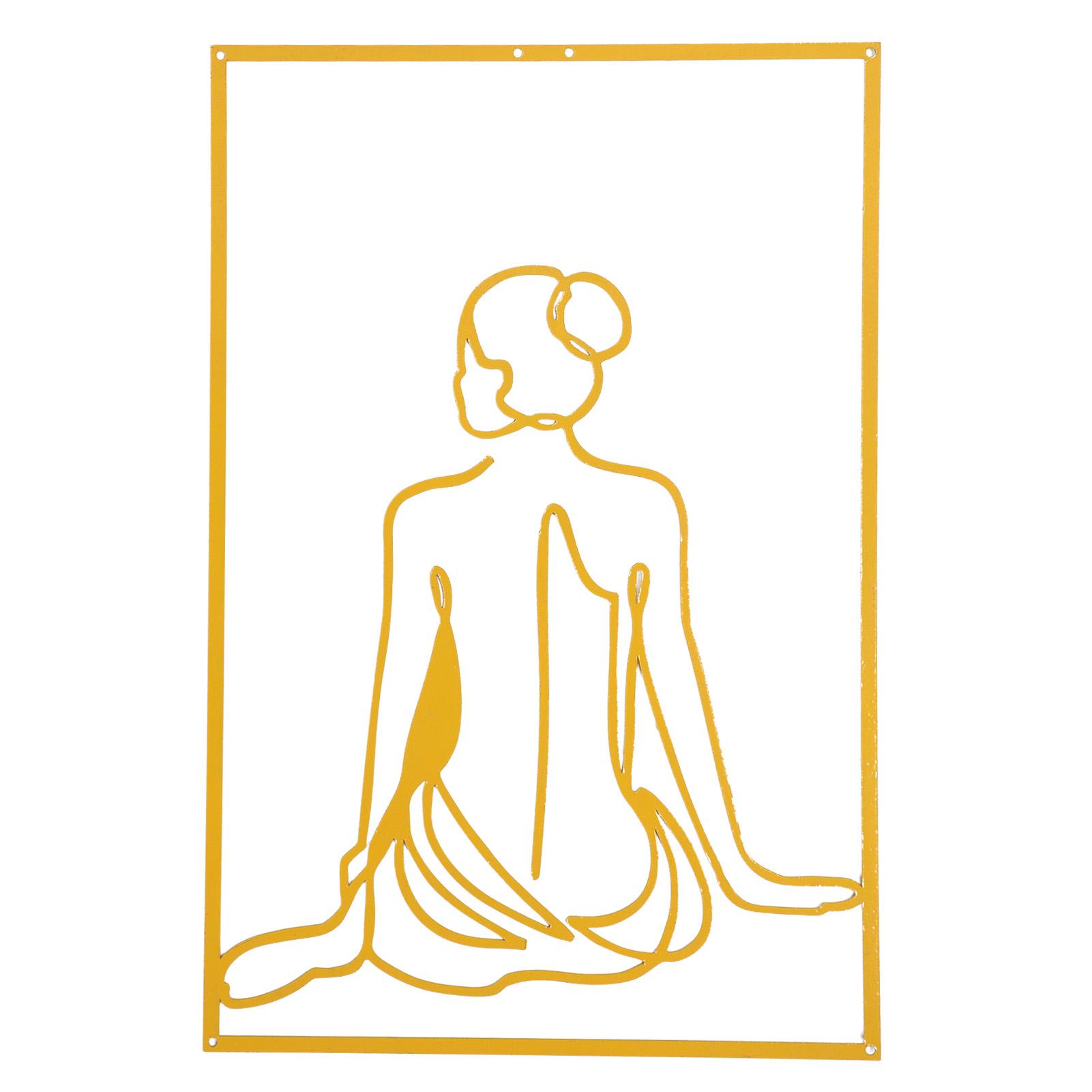 

Минималистский настенный декор 45x30 см современный женский металлический декор для большой комнаты для гостиной C