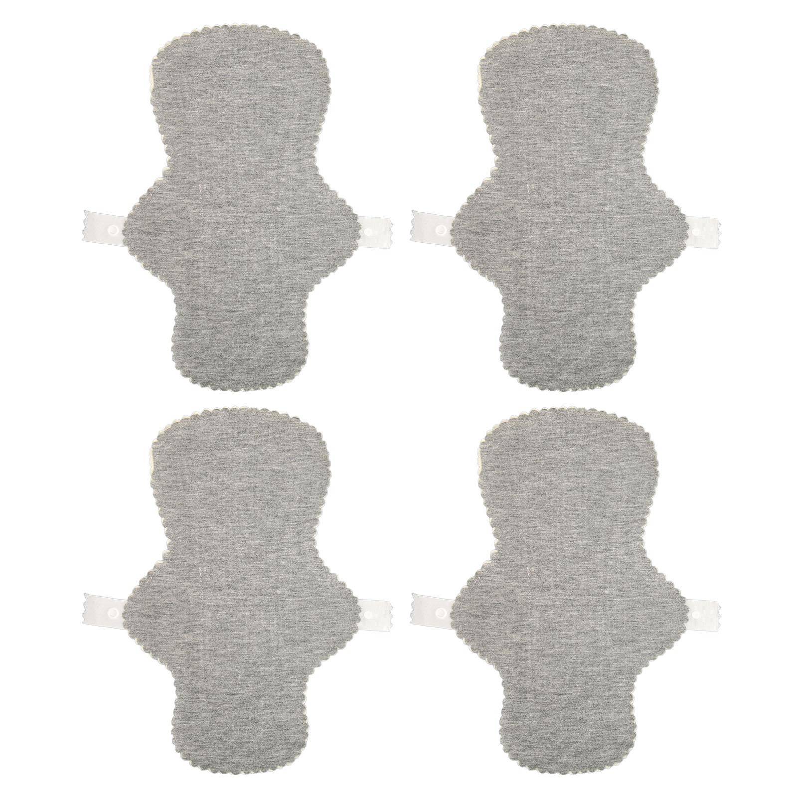 

4pcs Cloth Panty Liners Graphene Water Absorption Breathable Leakage Proof Washable Reusable L(for 6.5-9kg)