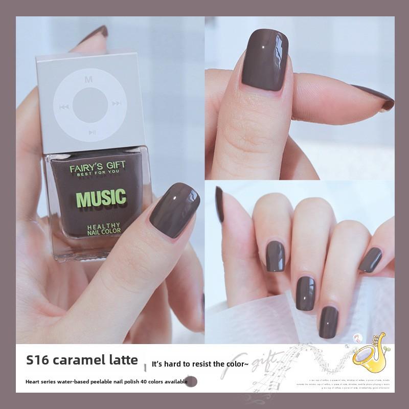 New Water-based Nail Polish, No-bake, Long-lasting, Fast-drying Peelable Nail Polish, Odorless, Transparent and White Nail Polish