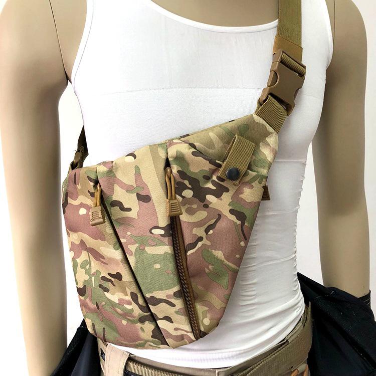 Men's Outdoor Tactical Crossbody Chest Bag: Multifunctional, Anti-Theft, Single Shoulder Holster