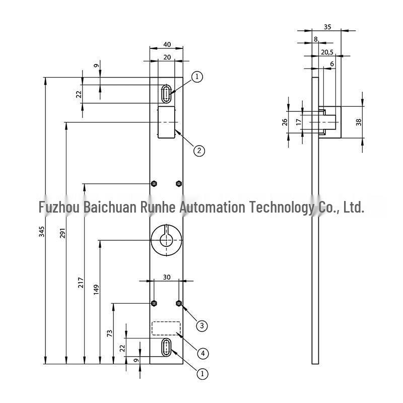 Euchner Switch Bracket 096613 for TP/STP Mounting SWITCH MOUNTING TP/STP GFK