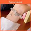 Charm Butterfly Trendy Bracelet Refreshing Moonstone Alloy 2024 Summer Accessory Womens