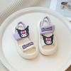 Cartoon open-toe girls' beach shoes, new summer fashion soft-soled princess shoes, breathable non-slip children's sandals