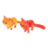 3D Printed Cute Kitten With Movable Tail Joint Children'S Gift Toy Model Car Ornament