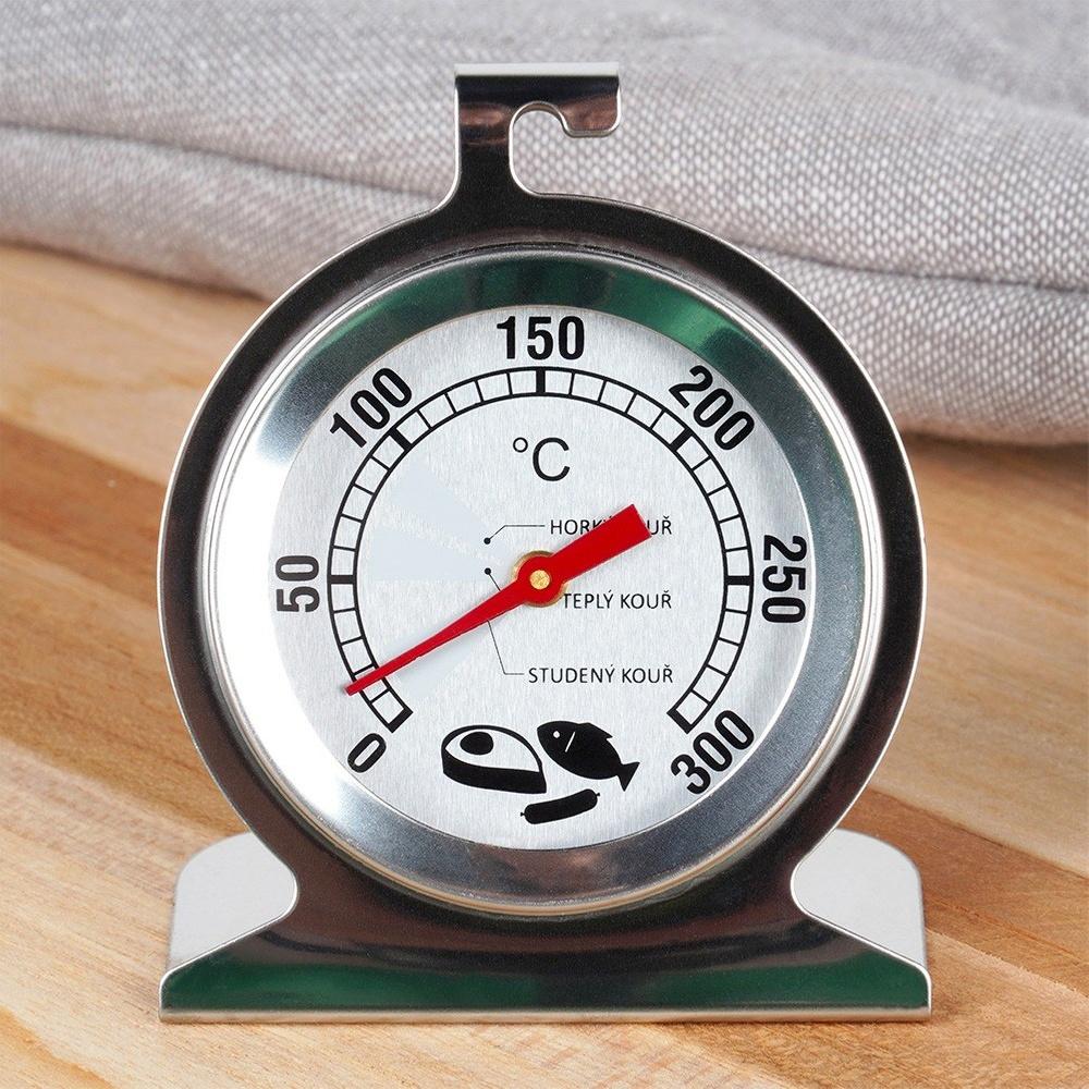 Thermometer for Oven, Smoker, Baking, Steel, Kitchen, up to +300°C