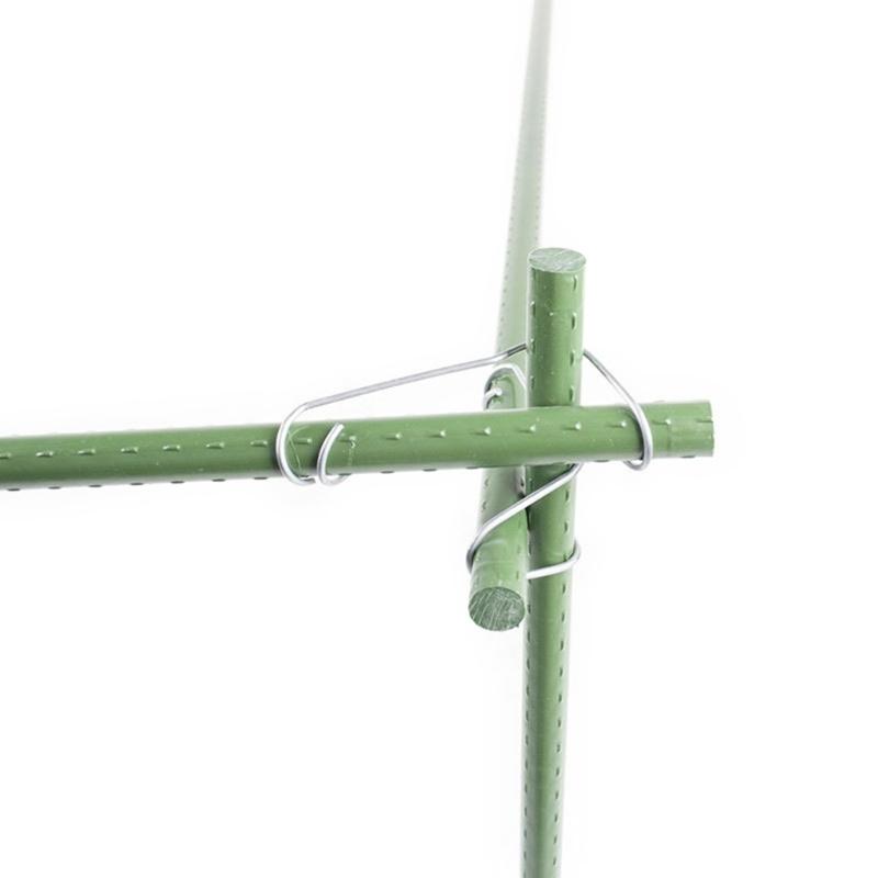 50Pcs Plant Trellis Connecting Buckles Steel Connecting Buckles for Bamboos Canes Garden Canes Connectors Mounting
