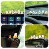 Fun Chicks Cute Mini Duck Bunny Ornaments Car Interior Decor Fairy Garden Home Gift Car Dashboard Rearview Mirror Accessories