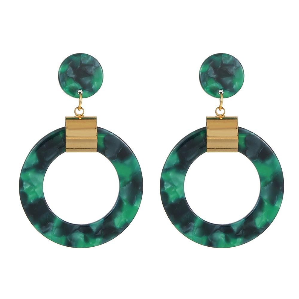 

Акрилові Геометричні Перебільшені Кольорові Сережки для Жінок