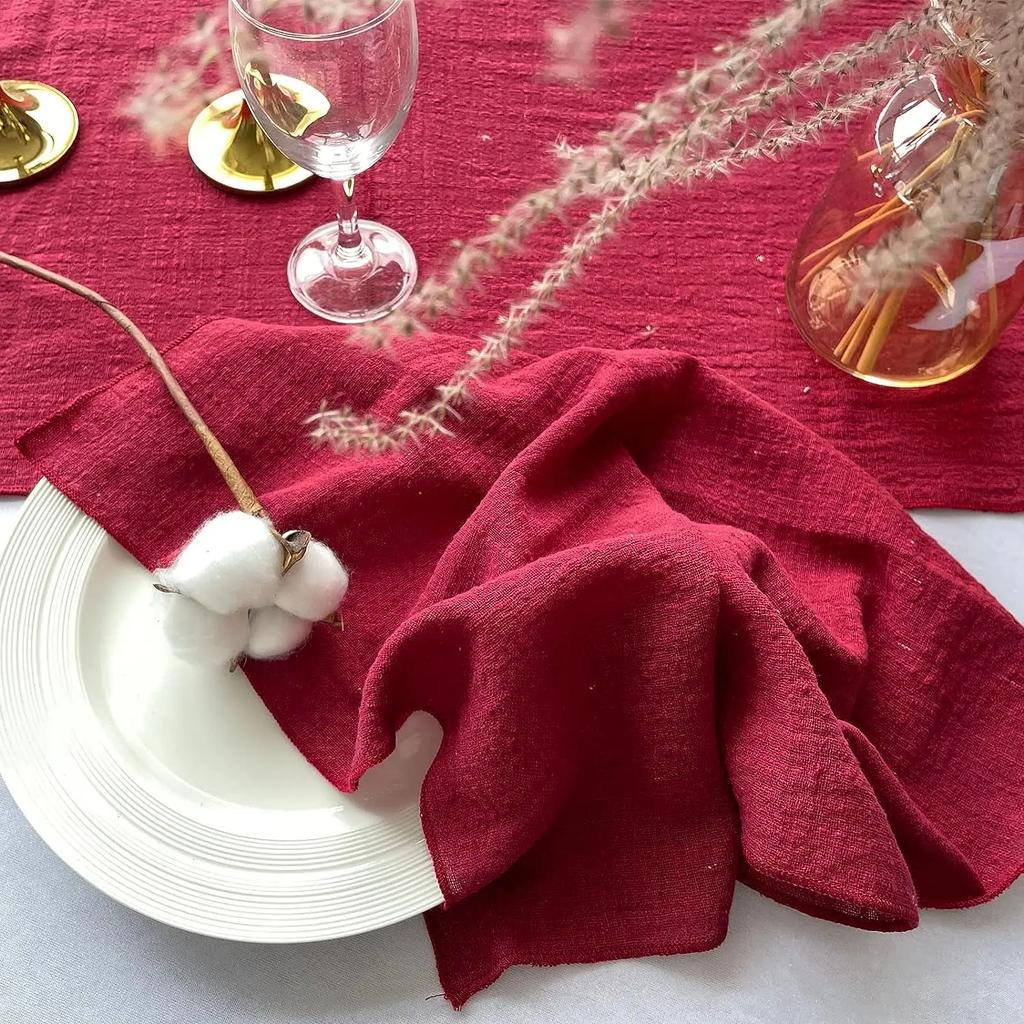 50PCS Cotton Sewing Cloth Napkins,50x50cm Durable Sage green Table Napkin, for Wedding Kitchen Party Birthday Decoration