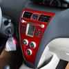 For Toyota Vios 2008-2013 Car-Styling 3D/5D Carbon Fiber Car Interior Center Console Color Change Molding Sticker Decals