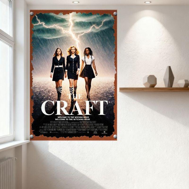 The Craft Movie Metal Tin Sign Vintage Witching Hour Lightning Storm Women Poster for Home Bar Man Cave Cafe Decor