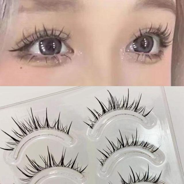Mogugu - Set of 5 Pairs: Natural Crisscross False Eyelashes FK11 - Black