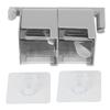 NoPunching WallMounted Seasoning Box Rotatable 2Layer Drawer Type Box for Kitchen(Gray )