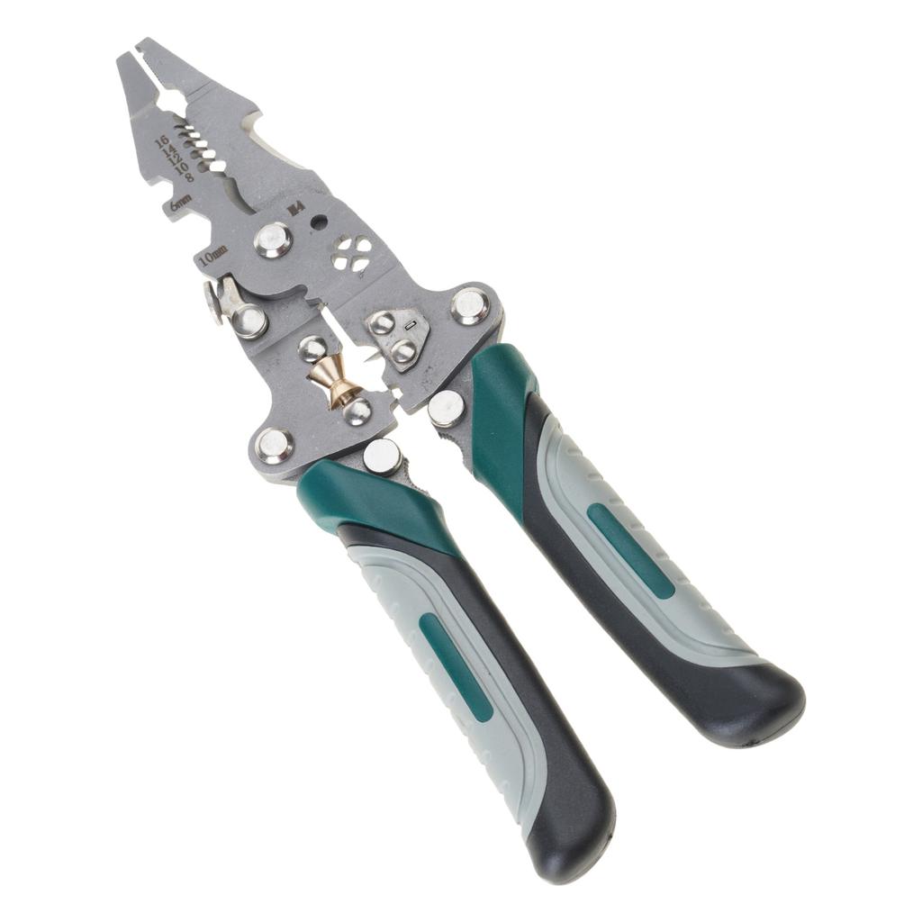Multifunctional Folding Wire Stripper Pliers with Pulley Design Cable Cutter Crimping Tool for Multiple Hand Tool Use