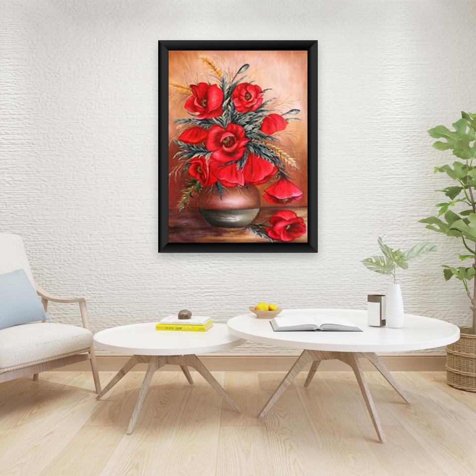 DIY Flower 5D Diamond Painting Full Round Drill Rose Diamond Embroidery Cross Stitch Kits Mosaic Resin Home Decor Gift Wall Art