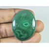 30X39X05 MM Natural Green Malachite Oval Cabochon Loose Gemstone 75Cts. C-1683