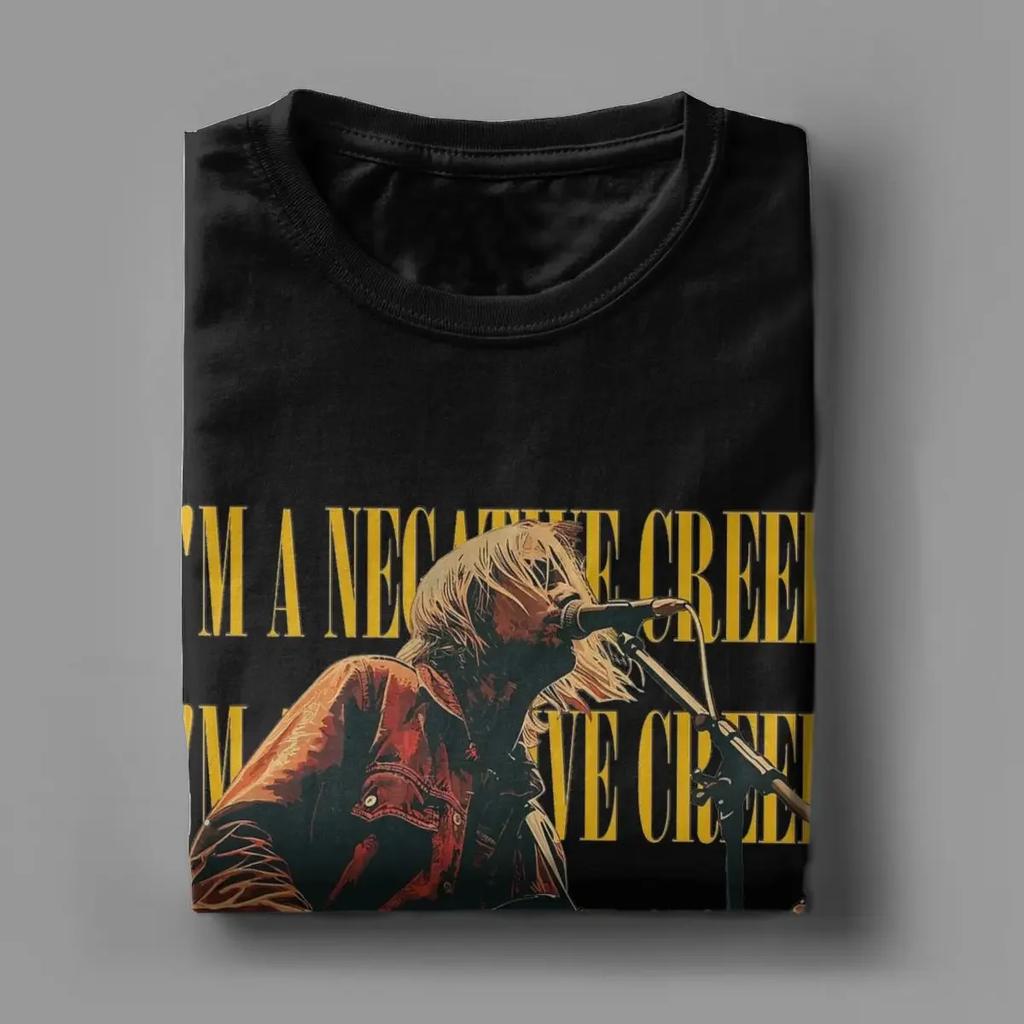 Men's T-Shirt Kurt Cobain Unique Pure Cotton Tees Short Sleeve T Shirt Crew Neck Clothes Original