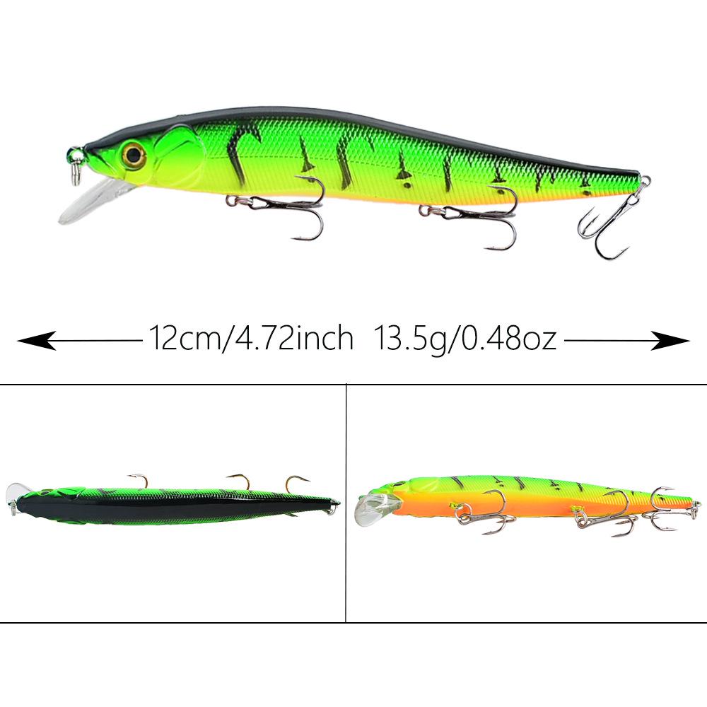 Sinking Minnow Lure 12cm 13.5g Realistic Sea Fishing Bait