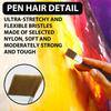 1/3/4 Pcs Paint Brush, Flat Bright Paint Brushes Craft Basecoating Paint Brushes with Wooden Handle for Acrylic, Oil, Watercolor