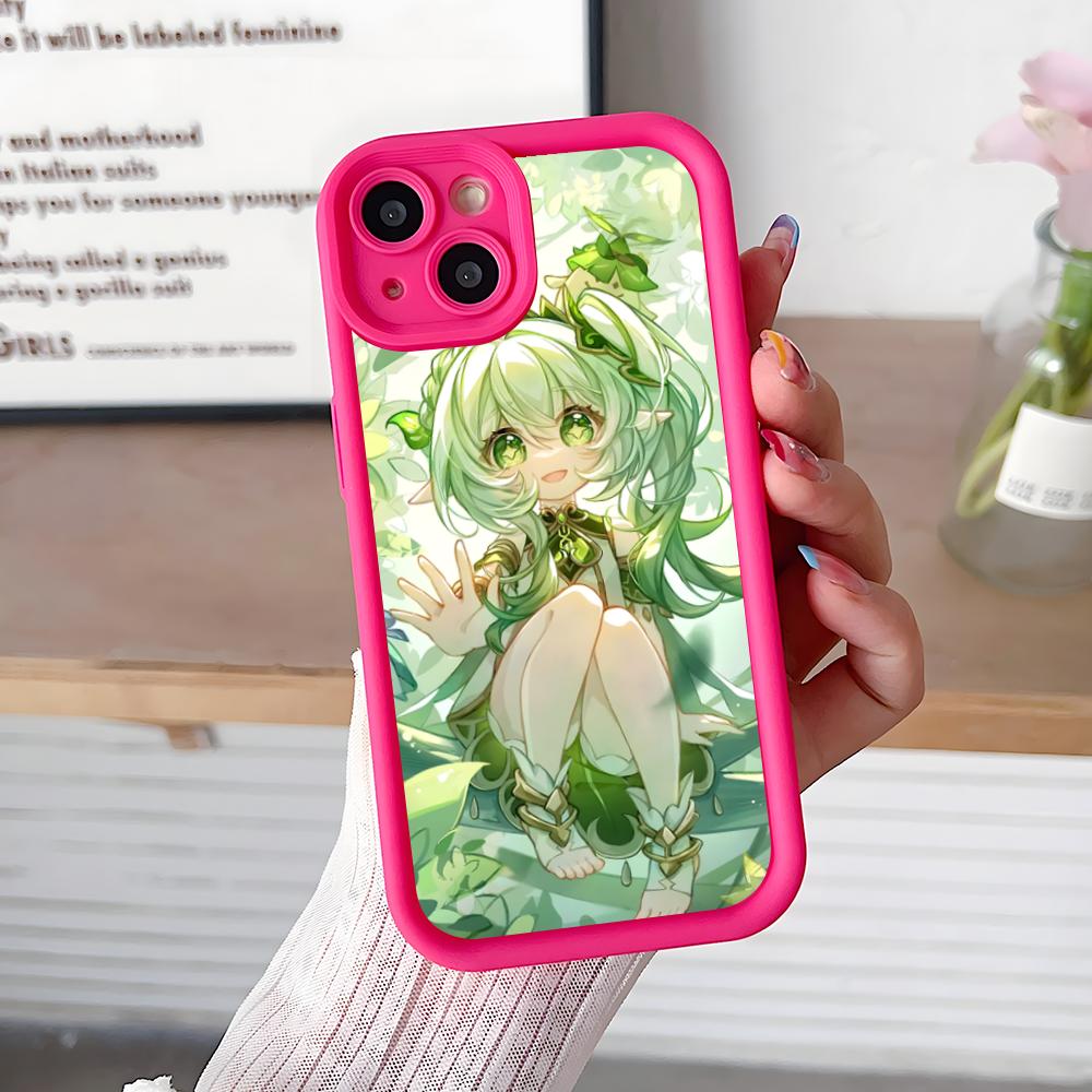 Spiel GI Nahida Dicke TPU Handyhülle für iPhone 17 16 15 14 13 12 11 Air Pro Max Plus Bunte Hülle