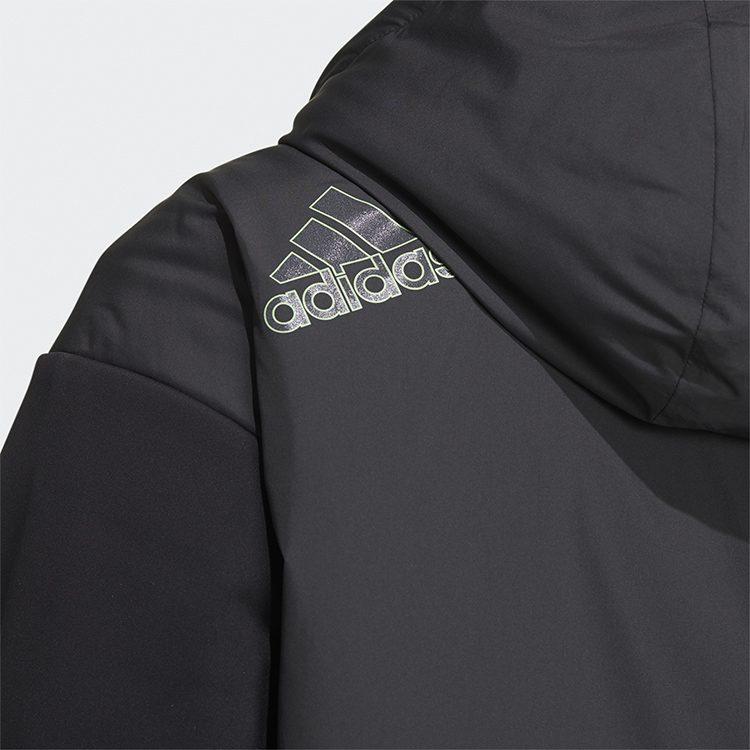 Adidas Jackets Men's Black Hooded Thickened GV3518