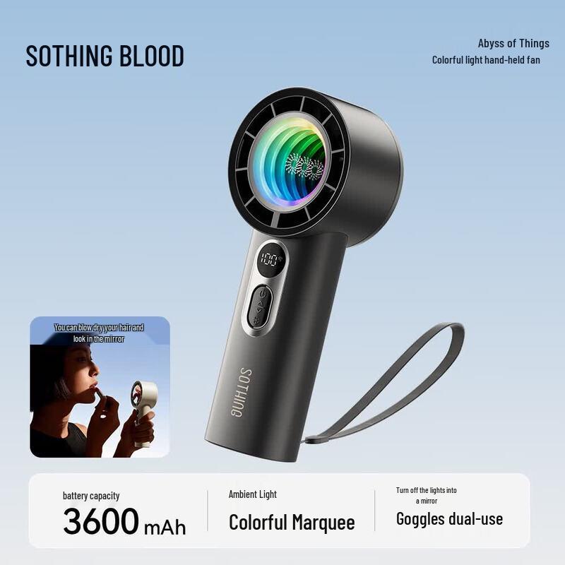 

Portable Handheld Mini Fan with 3600mAh Battery
