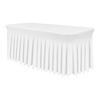 4ft 6ft Sizes Stretch Table Skirt Tutu Ruffled Tablecloth Table Cover Classroom Teacher Desk Back to School Supplies