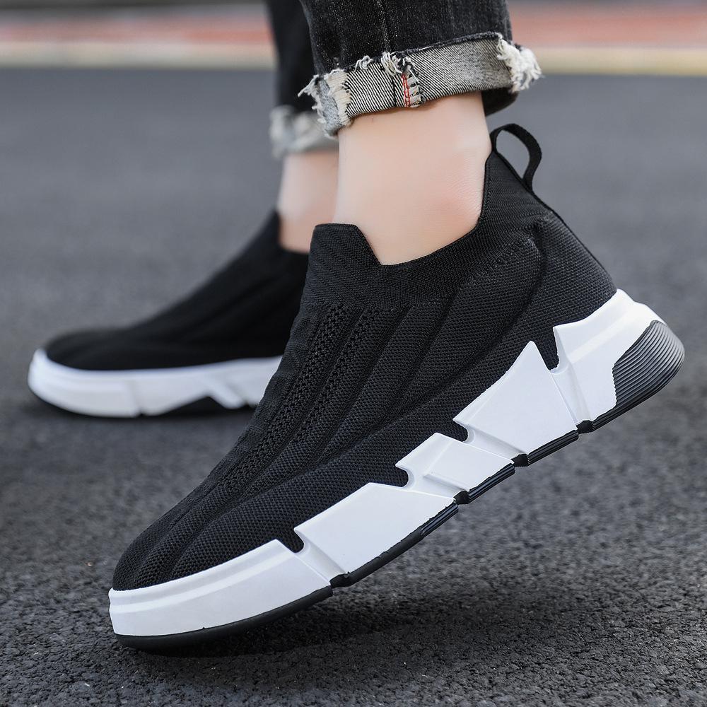 Spring New Men's Shoes Mesh Breathable and Light Men's Sports Shoes One Foot Lazy Shoes