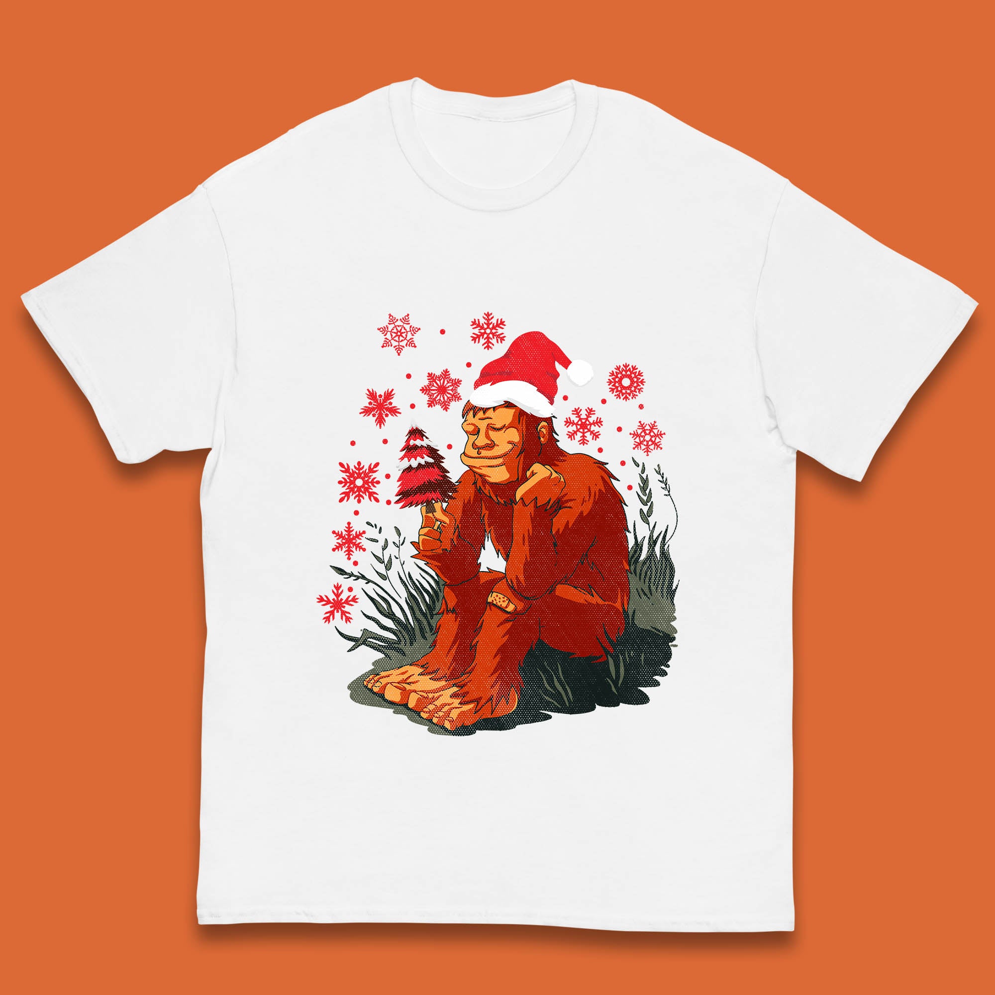 Bigfoot Christmas Kids T Shirt Christmas Tree Top 100