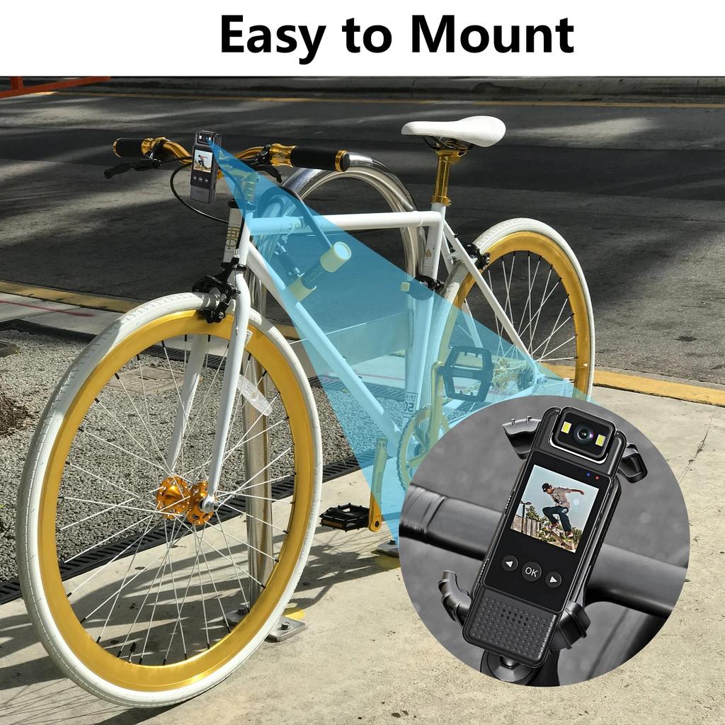 Tragbarer 1080P Wi-Fi Mini-Kamera-Rekorder Polizei-Körperkamera mit Nachtsicht Digitales Video für Überwachung und Aufnahme