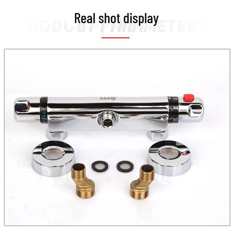 All-Copper Concealed Thermostatic Shower Mixer Valve for Solar Water Heater