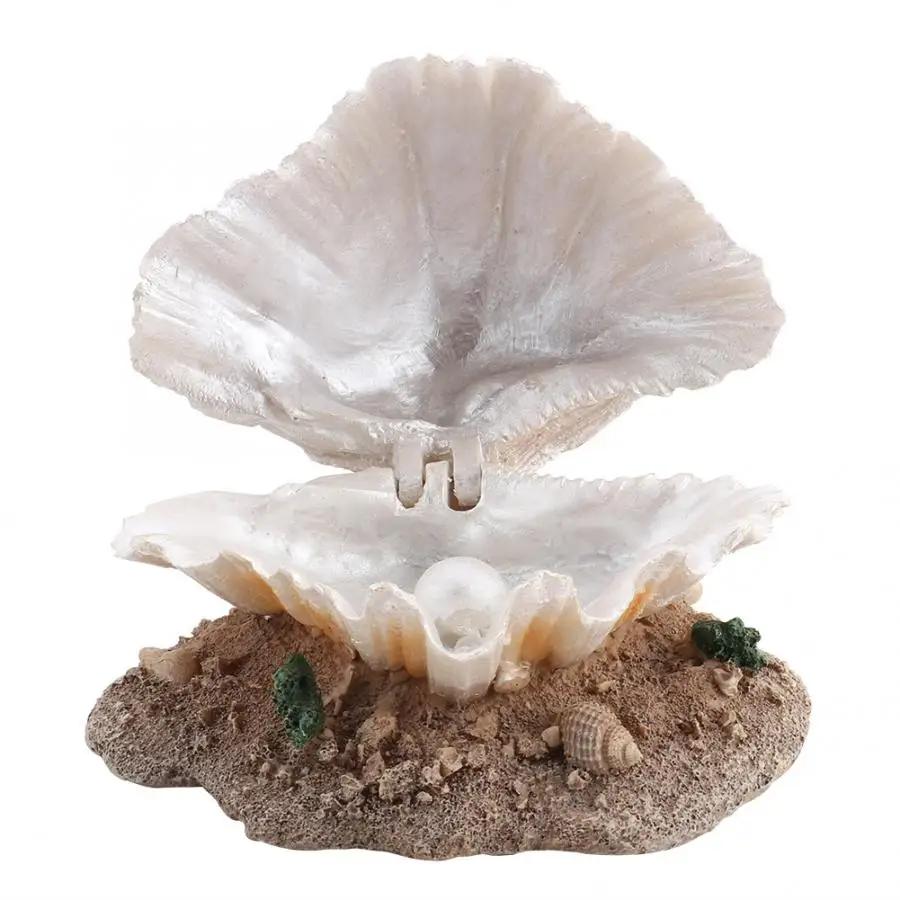 

Shell Pearl Bubbler Decor Aquarium Decoration Artificial Coral Air Bubble Maker Fish Tank Ornament Aquarium Ornaments