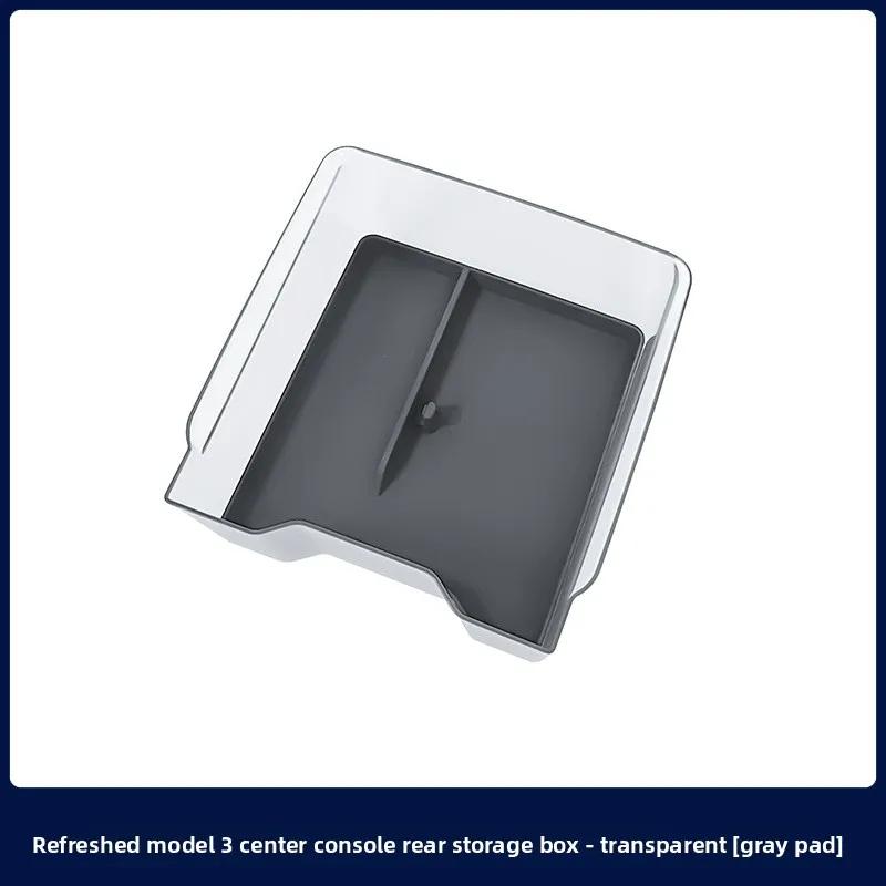 Car Sticker For Tesla Model 3 Highland Model Y Central Control Armrest Box Silicone Storage Front and Rear Storage Small Ice Box