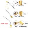 5pcs SMA Female To RP SMA Female To uFL/u.FL/IPX/IPEX UFL RG1.13mm Antenna RF Solder Cable IPX Extension Connector WiFi Pigtail Q1