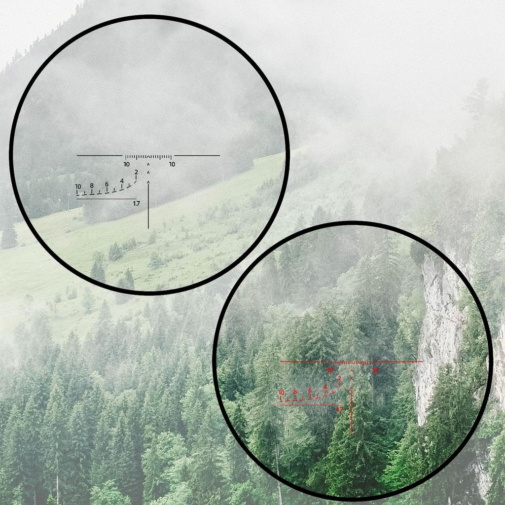 FOCUHUNTER 3-9X26 SVD Zielfernrohr für Dragunov AK, FFP, Taktisches Zielfernrohr, Erste Bildebene, Seitenmontage, PSO-1 SchwarzRotes Absehen, Ausziehbare Sonnenblende,