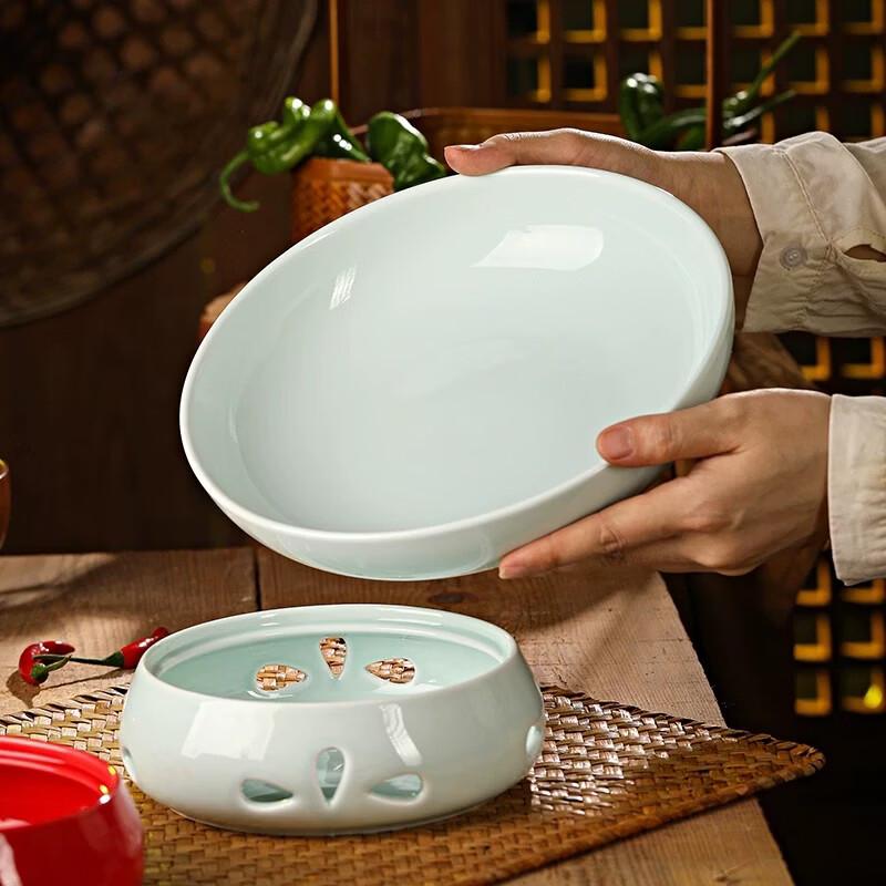 Naijiang Ceramic Food Warming Plate Set