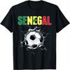 Fãs de Futebol do Senegal - Camiseta de Futebol Senegalês em Parede Rachada
