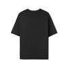 Skechers Comfortable Soft Letter Knit Crew Neck Short Sleeve T-Shirt Unisex Tops Carbon-Black L225U063-0018