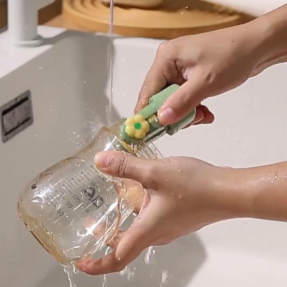 Convenient Baby Bottle Cleaner Brush Multipurpose Silicone Bottle Brush  Travel