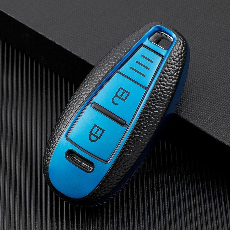 Tpu Leather Auto Shell Fob For Suzuki Vitara Swift Ignis Kizashi Sx4 Baleno Ertiga Car Key Case Cover Accessories