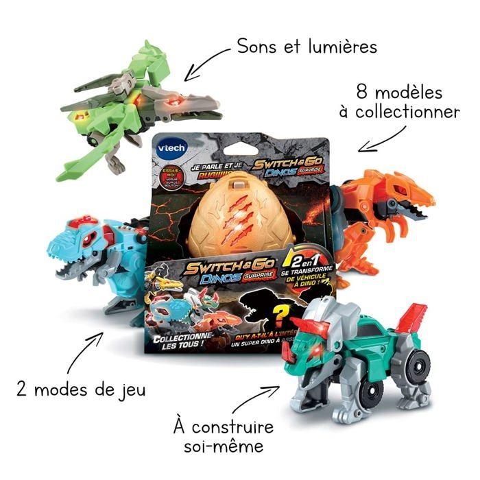 Jouet - VTECH - Switch - Go Dinos Surprise - 15 pièces - 2 modes de jeu - 20 sons réalistes