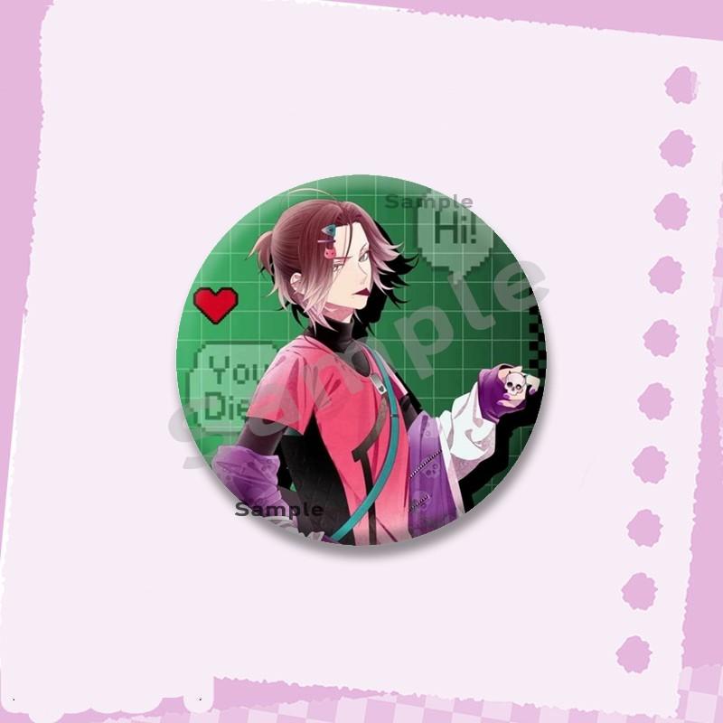 Hot Game Series Diabolik Lovers Soft Button Pins Cartoon Round Brooch on Backpack Ayato Kanato Laito Jewelry Badge Friend Gifts