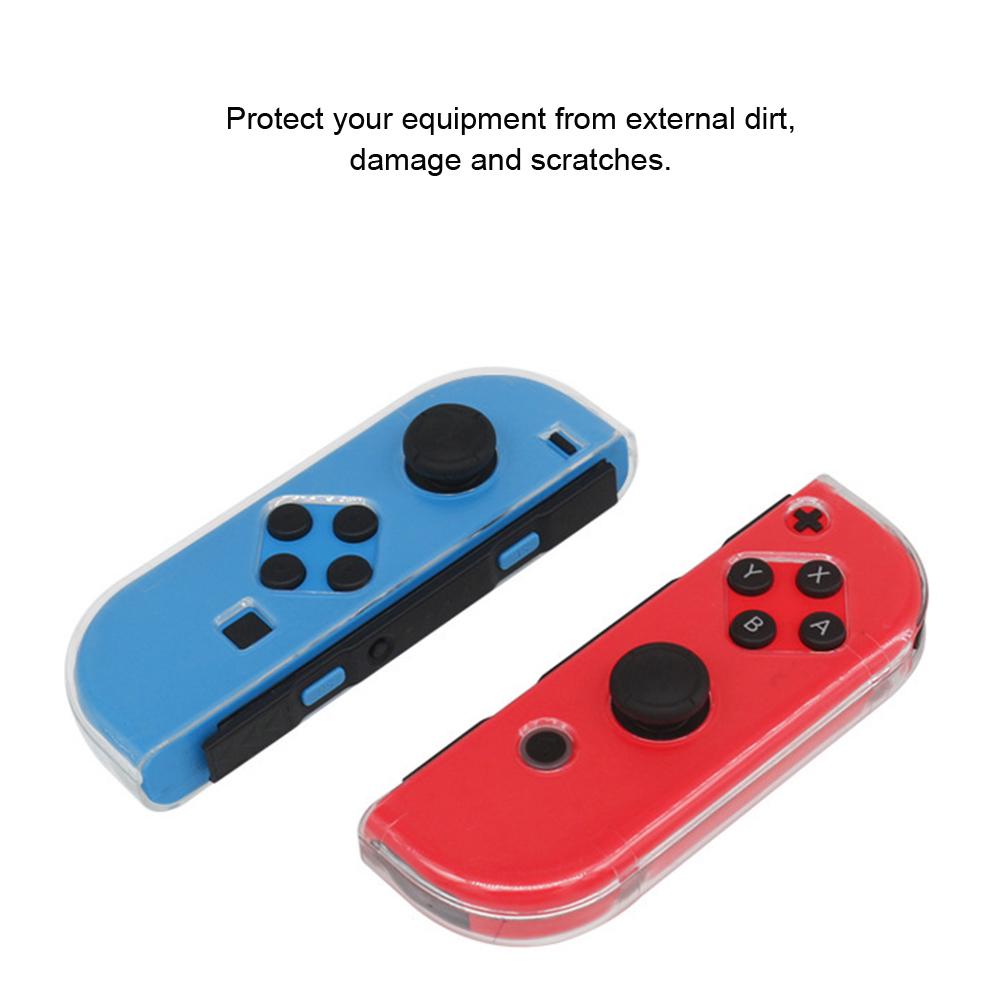 For Switch Gamepad Ultra Thin Transparent Protective Case Game Console Protection Shell